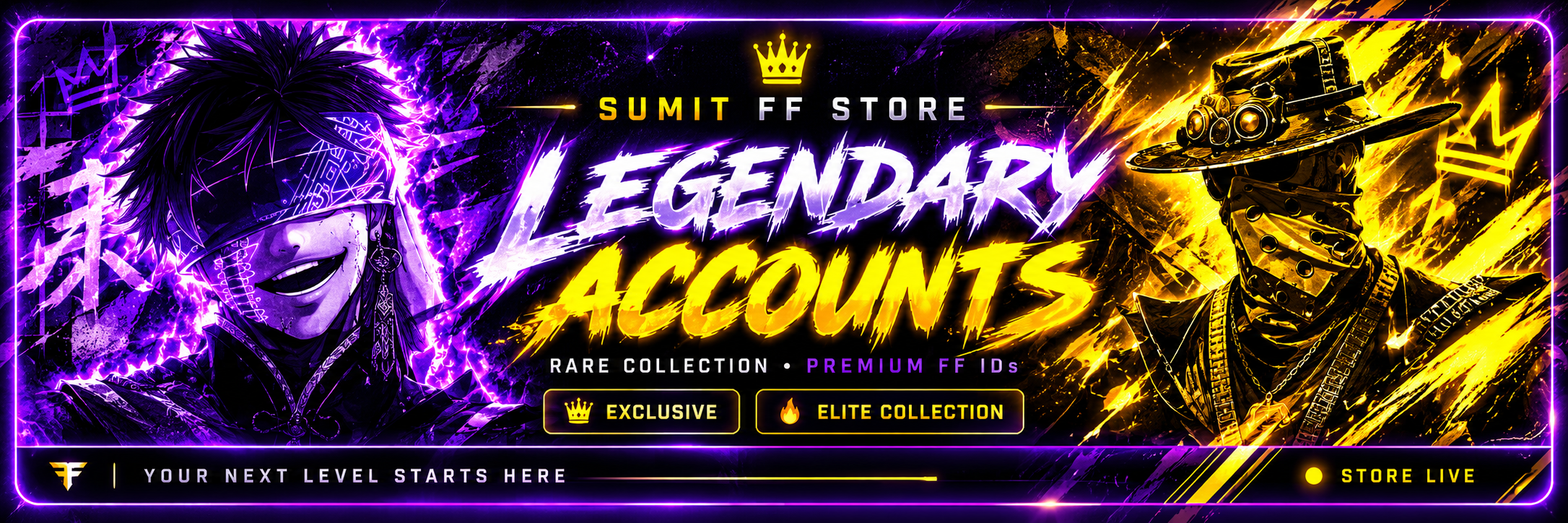 Sumit FF Store Legendary Accounts